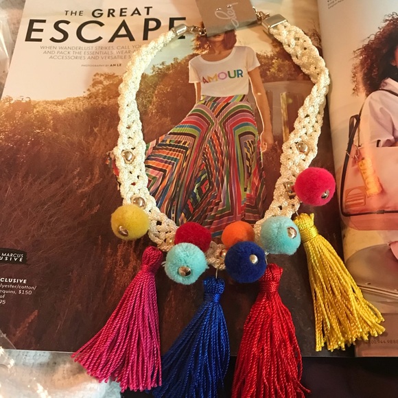 boutique Other - Crocheted off-white choker w. 10+ opts to extend